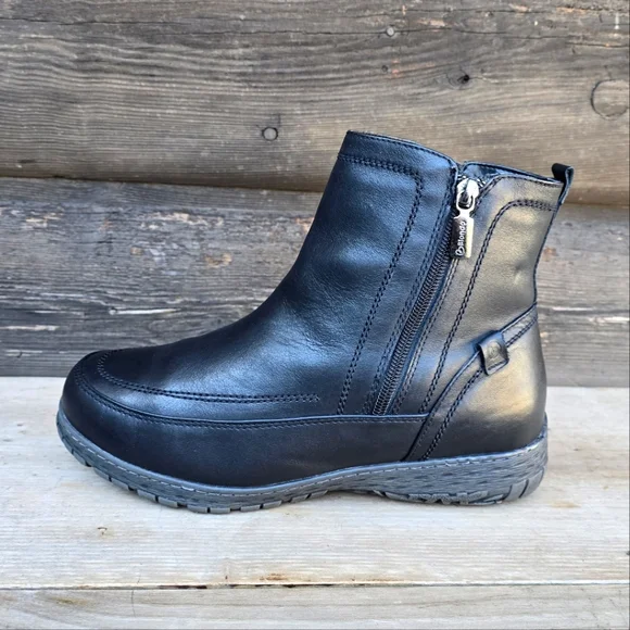 ✨️Blondo NEW Alessa Black Leather, Aqua Protect, Insulated Winter Bootie. 9WW - Picture 15 of 15